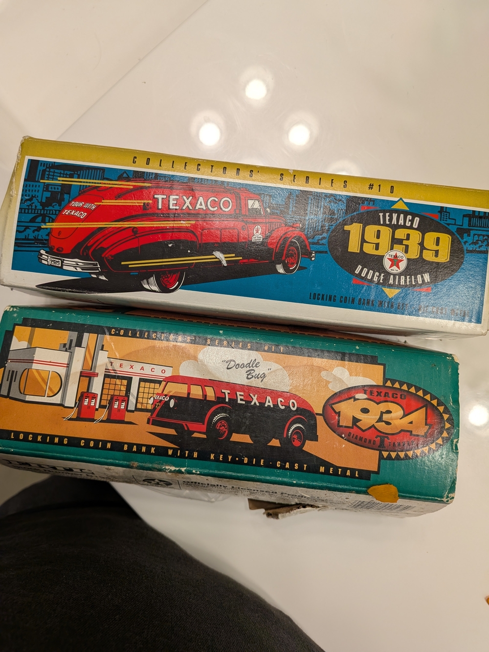 Vintage 1996 Texaco 1939 Dodge Airflow Tanker Coin Bank w/ Original Box